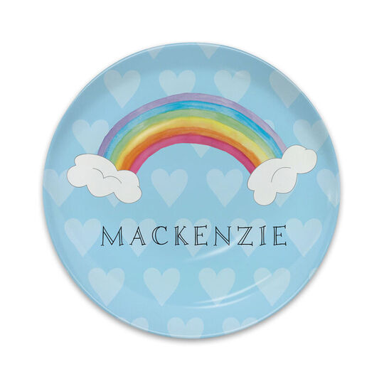 Unicorn Over The Rainbow Melamine Snack Plate